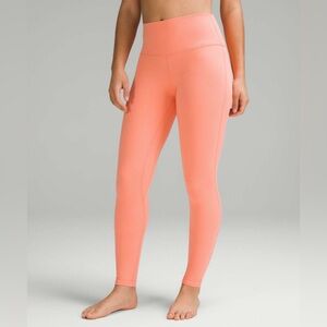 NWT Lululemon align HR 28” leggings sunny coral
